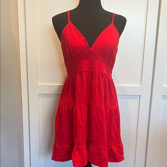 Monteau Dresses & Skirts - Monteau Monteau Vibrant Red Mini Red Mini Size L